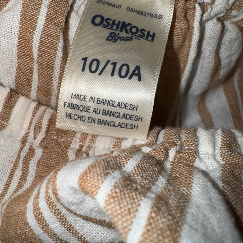 Oshkosh B’gosh Girls Striped Off Shoulder Romper